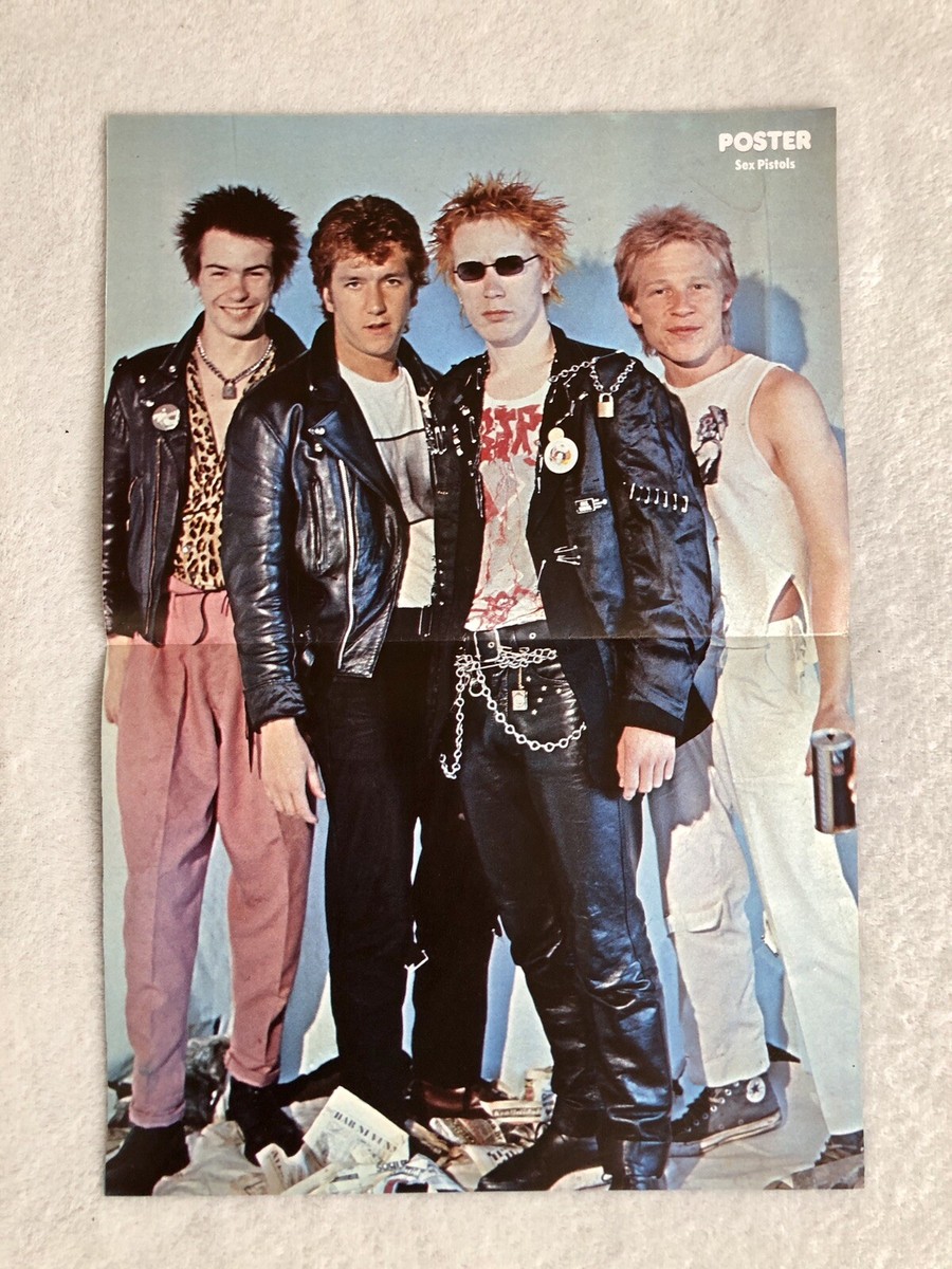 SEX PISTOLS 1977 PUNK ROTTEN VICIOUS Swedish Poster Magazine 1970s