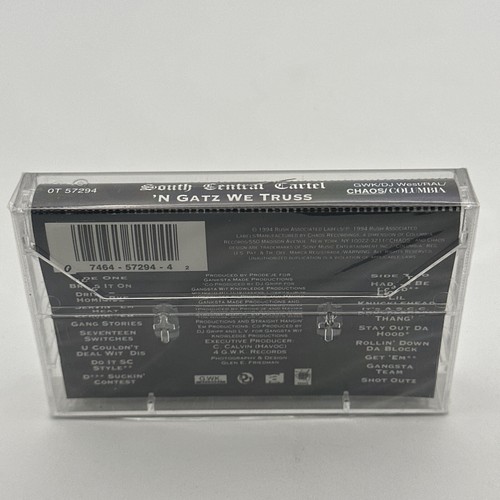 SOUTH CENTRAL CARTEL 1994 N GATZ WE TRUSS RAP HIP HOP CASSETTE TAPE SEALED! - Picture 4 of 8