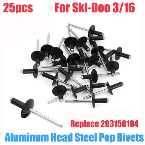 Huthbrother (70-Pack) 3/16 Steel Pop Rivet 293150104, Compatible with