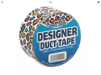 Just For Laughs JFL2517 Multi Color Cheetah / Leopard Duct Tape 1.88 in X 10 yds