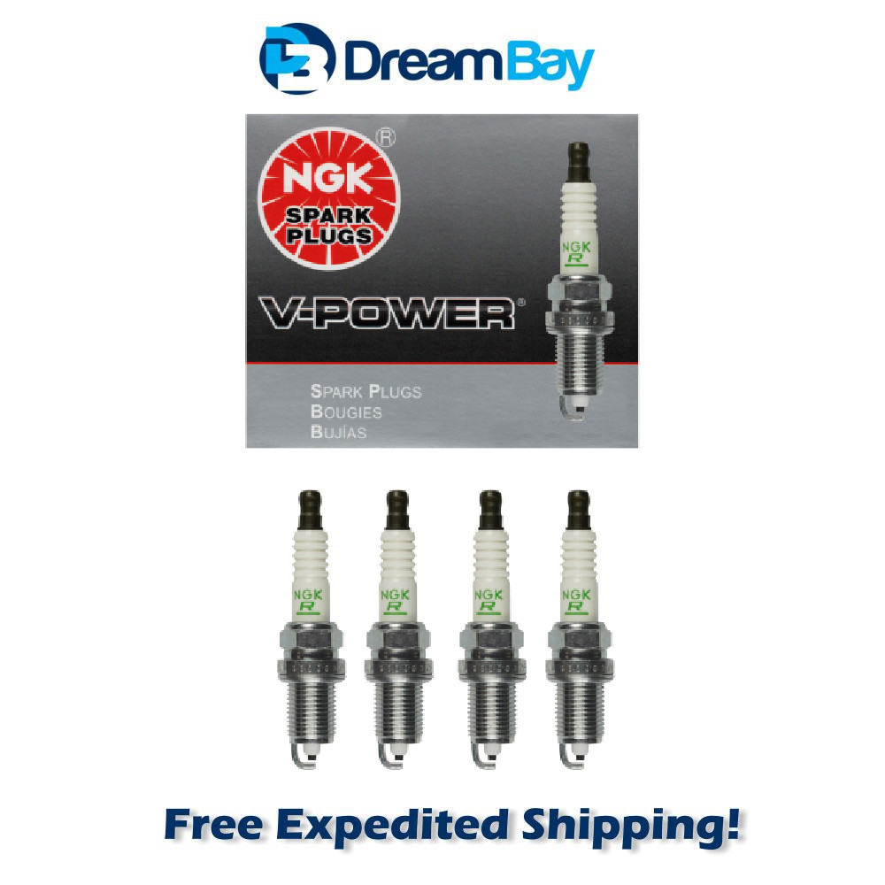NGK Spark Plug 4PCS V-Power 90-20 for Acura Dodge Honda Hyundai 2262 ZFR5F11