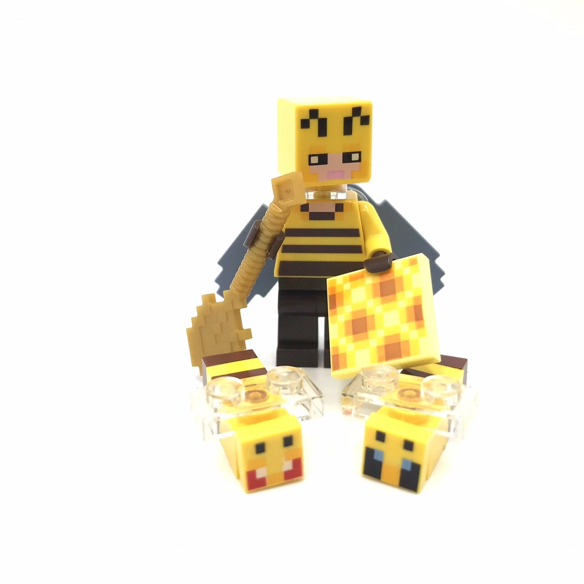 LEGO Beekeeper Friendly Angry Bee minifigure 21165 Minecraft Bee