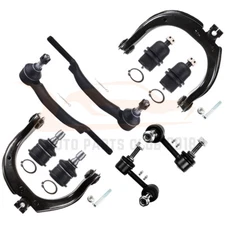 10Pcs Front Upper Control Arm Tie Rod Kit Fits 2002-2003 Chevrolet Trailblazer