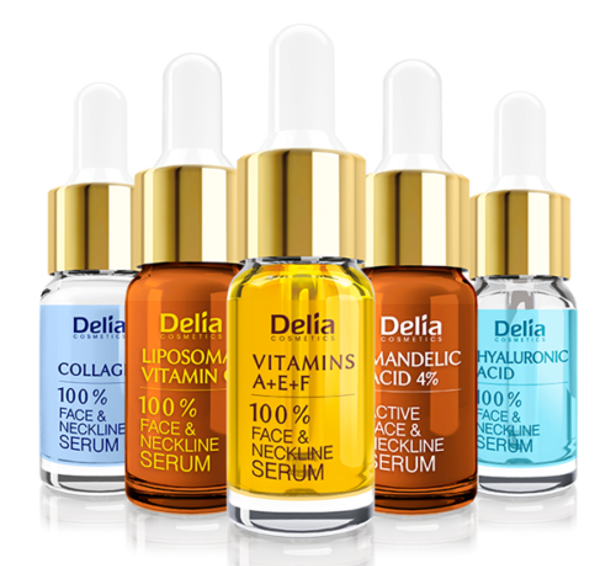 delia filling face neckline serum