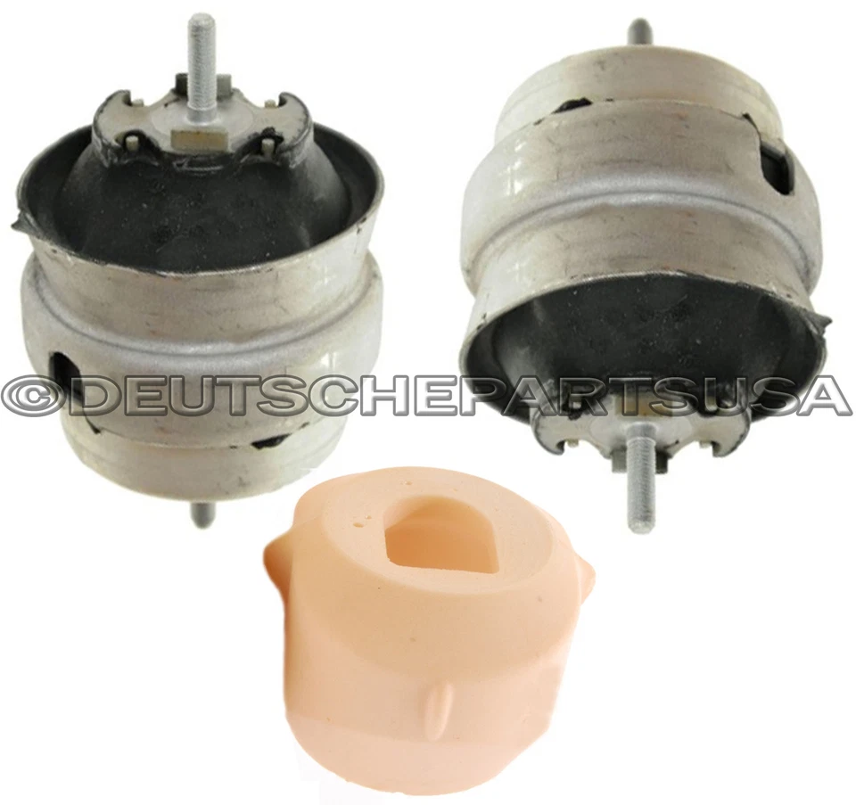 AUDI A4 AUTO 1.8 1.8T Montajes de Montaje Motor Izquierdo + Derecho + Desagüe Delantero SET 3 Foto 2 de 3