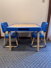 Vintage Fisher-Price 1985 child size Chair and Table Set