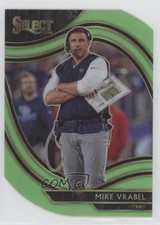 2020 Panini Select Field Level Neon Green Prizm Die-Cut Mike Vrabel #335 00l8