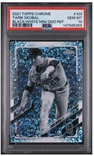 2021 Topps Chrome Tarik Skubal (RC) #103 Black and White Mini-Diamond Refractor 