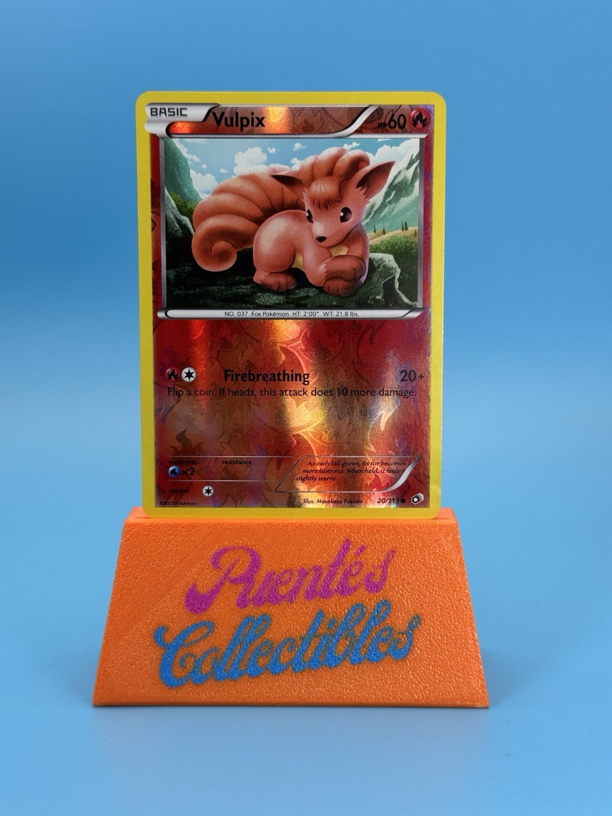Vulpix 20/113 Pokemon Legendary Treasures Reverse Holo LP