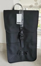 Rains W3 Black Backpack | Waterproof Buckle Bag with Laptop Pocket FREE SHIPPING