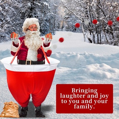 Santa Pants Snowball Game Holiday Indoor Outdoor Interactive Party Toss Game