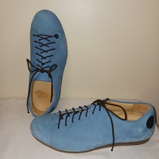 Atheist Darwin Loves Blue Suede Shoes Velvety Soft Portuguese Hubuk Leather 11