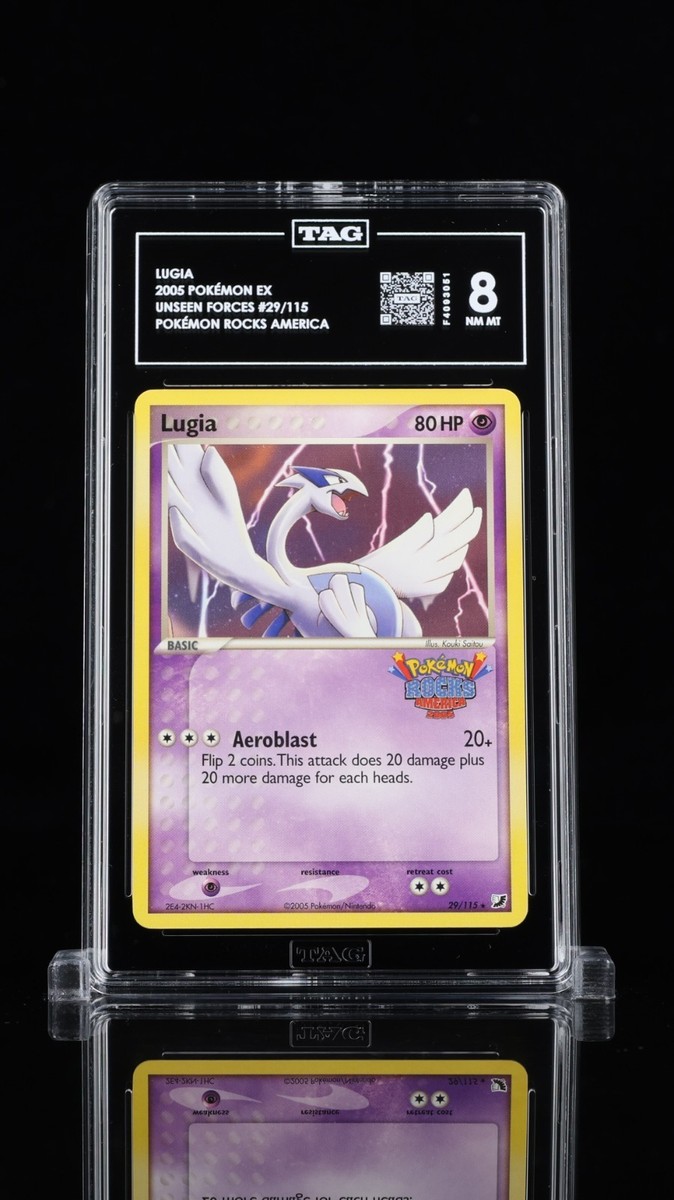 POP 1 GRADED TAG 8 Lugia 29/115 POKEMON ROCKS AMERICA Card (2