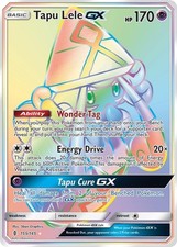 Tapu Lele GX - 155/145 - Pokemon Guardians Rising Sun & Moon Secret Rare Card NM