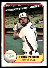 Larry Parrish 1981 Fleer #146 Montreal Expos MLB READ FREE SHIPPING AutographDen