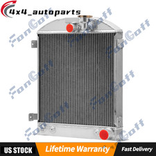 New 4 Rows Aluminum Radiator For 1939 1940 Ford-grill-shells Chevy Engine New