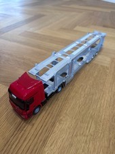 Siku Mercedes Autotransporter 1:50 rot silber ca. 41 cm ohne Fahrzeuge
