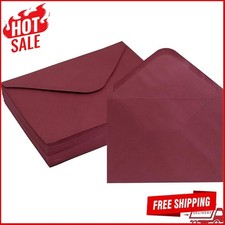 Burgundy A7 Envelopes 50 Pack Gummed Self-Seal Invitation Cards Mailers New