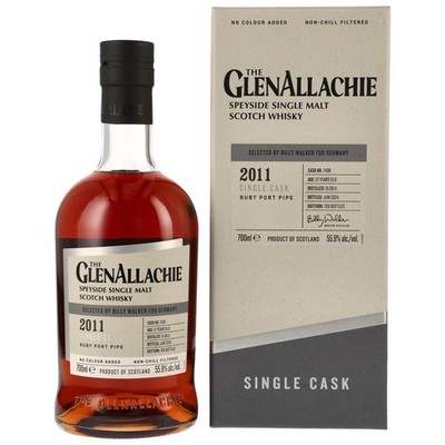 GlenAllachie 2011/2024 - 12 y.o. - Ruby Port Pipe #7438 - Single Malt Scotch