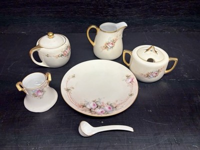 Vintage Set Or Porcelain Serving Pieces Same Pattern Nippon, R.S. Tillowitz 