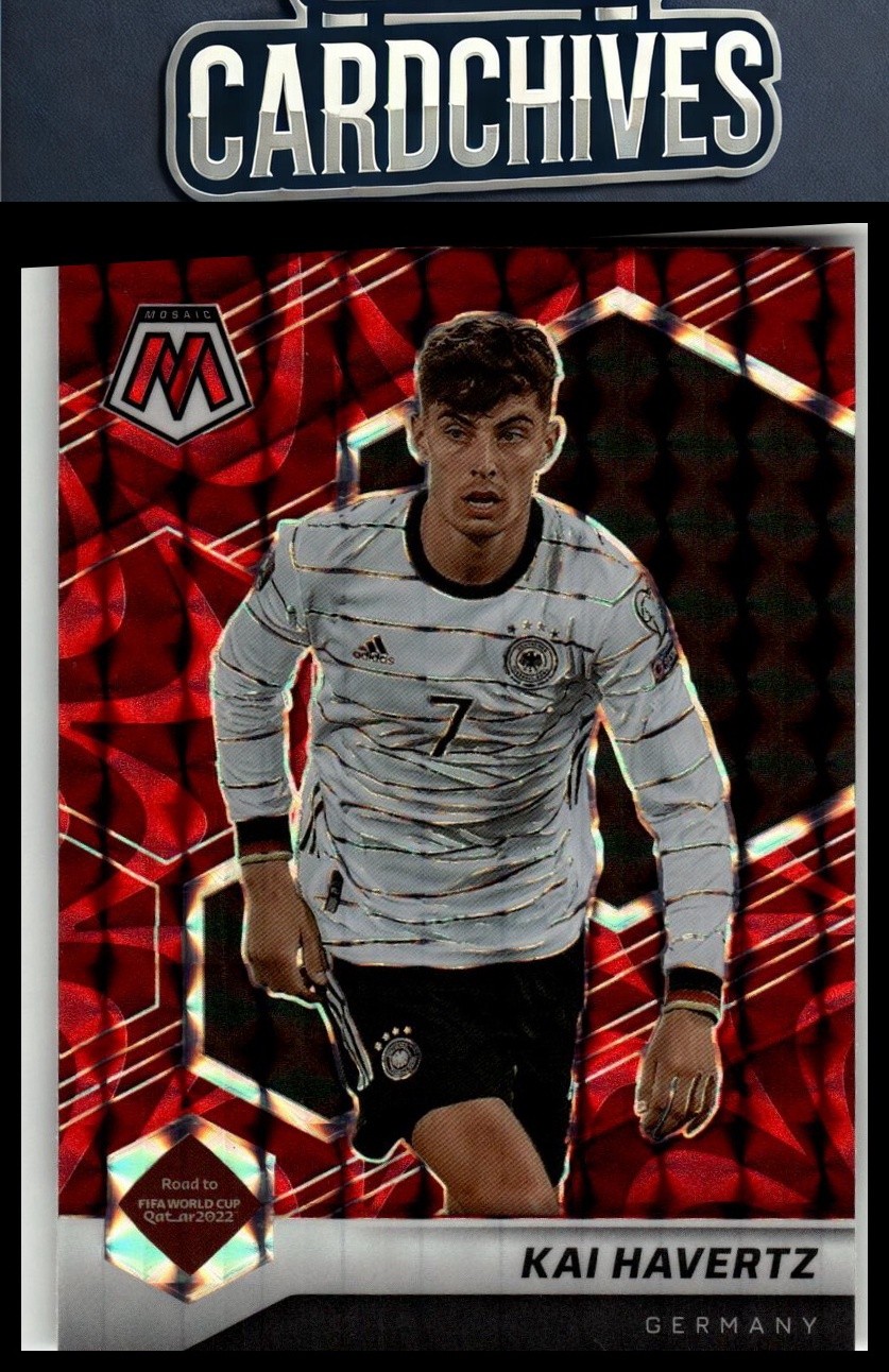 Kai Havertz 2021-22 Panini Mosaic Road to FIFA World Cup #64 Mosaic Reactive Red
