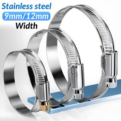 Hose Clips Pipe Clamps - Stainless Steel - jubilee type - 304/201ss - Worm drive