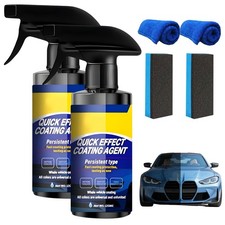 2Pcs Car Nano Coating Spray,Quick Effect Coating Agent for Car, Upgrade Advan...