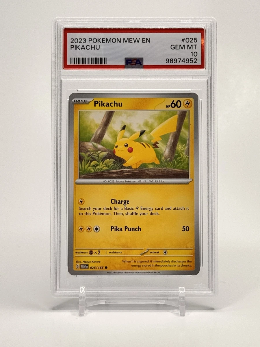 25+ Pikachu Pokémon TCG Grade 10 Rare Individual Collectible Card