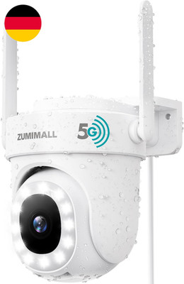 ZUMIMALL 5G/2,4Ghz Überwachungskamera Aussen 2.5K 5MP WLAN Kamera Überwachung Au