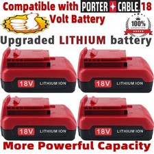 2 / 4 Pack 18 Volt 3.0Ah Battery for Porter Cable 18V PC18BLX PC18BL OR Charger