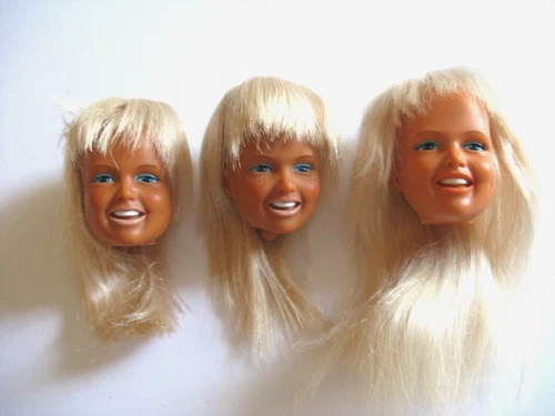 VINTAGE KENNER DUSTY DOLL HEADS LOT
