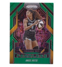 2025 Panini Prizm WNBA #5 Angel Reese Fearless Green Prizm Chicago Sky