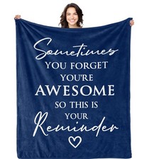 Gifts Men Women Blanket 50x60 Inch Birthday Inspirational Thank You Anniversary