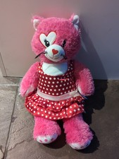 Build-A-Bear Workshop Valentine Day pink cat plush Rare Vintage Collectable '11