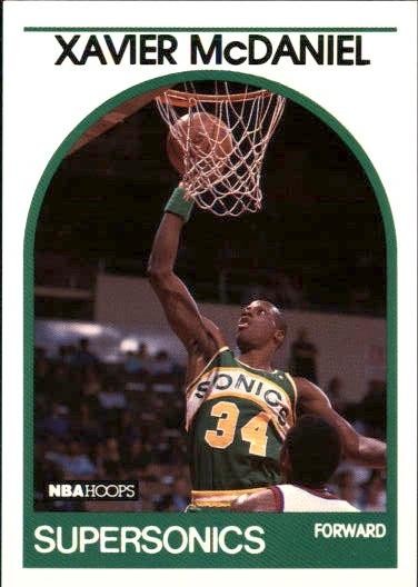 1989-90 Hoops #70 Xavier McDaniel