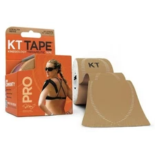 KT Tape Pro Synthetic Kinesiology Tape – Stealth Beige, 20 Precut Strips