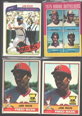    Jim Rice Pick Your Favorite (Drop Down) Rookic RC Auto Boston Red Sox HOF