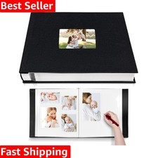 Large Photo Album Self Adhesive with Picture Display Window, DIY Scrapbook Al...