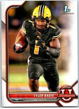 #80 Tyler Badie, Missouri Tigers - 1st Bowman 2021-22 Bowman University Paper