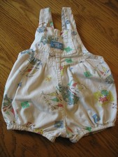 VTG OshKosh B gosh 12/18 Months Bubble Romper Sailboats Plaid Made in USA