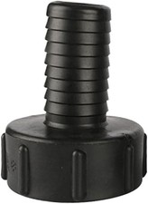 IBC-Tankadapter 60 mm Grobgewinde Schwarz Kunststoff Wasserhahn Adapter