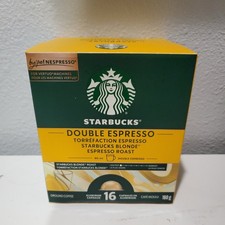 Starbucks Nespresso Vertuo Double Espresso Blonde Roast Coffee Capsules 16 New