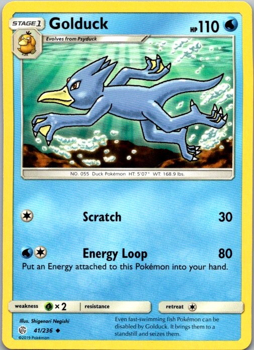 Golduck Uncommon SM - Cosmic Eclipse 41/236 NM