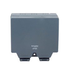 Schneider Electric Lisse Weatherproof IP66 2 gang switched 13A socket New Other