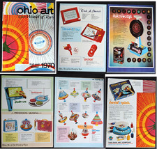 RARE Vtg 1970 DEALER Ad OHIO ART Tea Set, Etch A Sketch more 70  s Toy Catalog