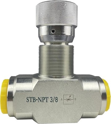 3/8'' NPT Hydraulic Flow Control Needle Valve, 5800 PSI Two Way Throttle Check