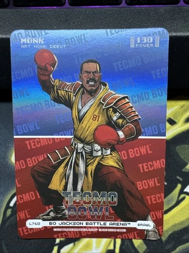 2026 Bo Jackson Battle Arena Tecmo Bowl Monk Logo Brawl Battlefoil L710