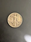 1945 Walking Liberty Half Dollar 90% Silver - No Mint Mark - VG Circulated Coin