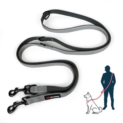 8FT Heavy Duty Multi Function Crossbody Dog Leash 6 Uses In One Hands Free