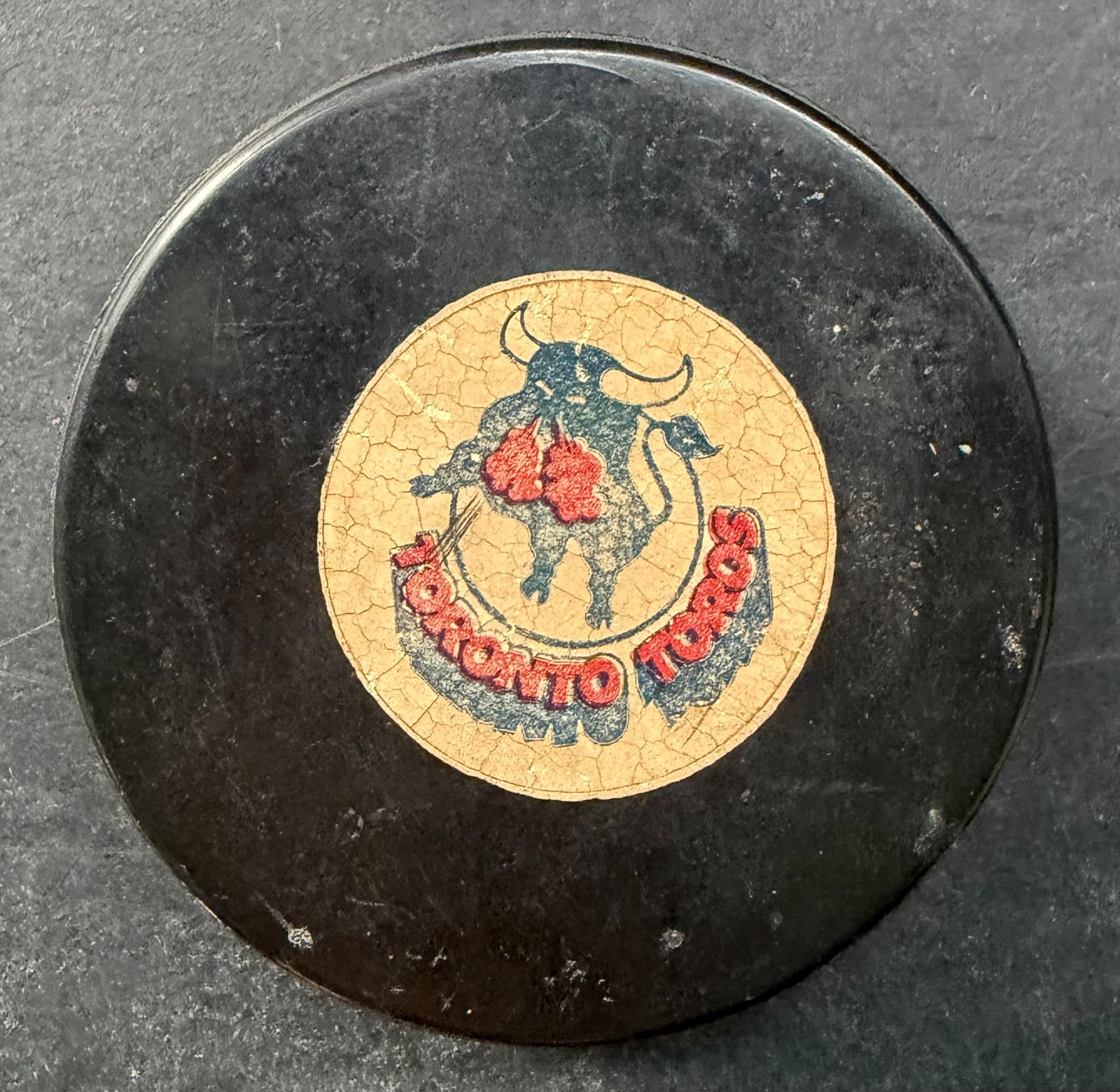 Circa 1973-76 Toronto Toros WHA Official Viceroy MFG. CO LTD. Game Puck Hockey